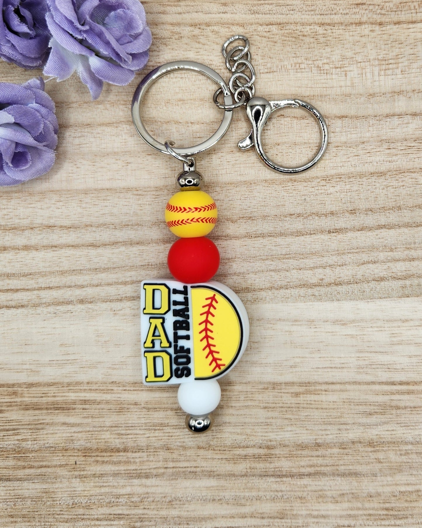 Keychain-Softball Dad