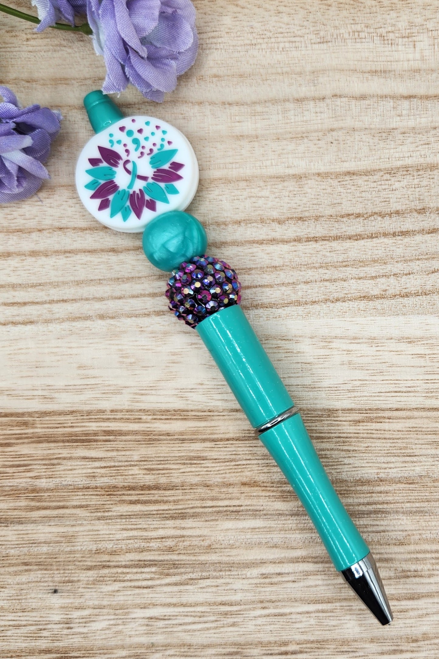 Pen-Suicide Awareness Flower (Island Paradise)