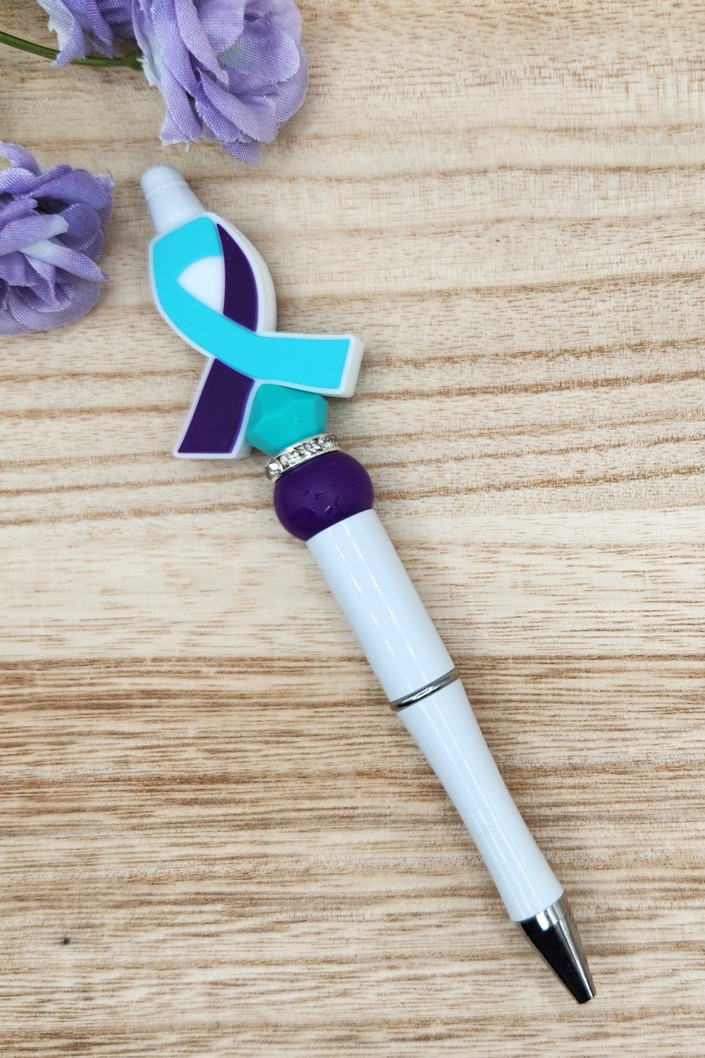 Pen-Suicide Awareness Ribbon (White)