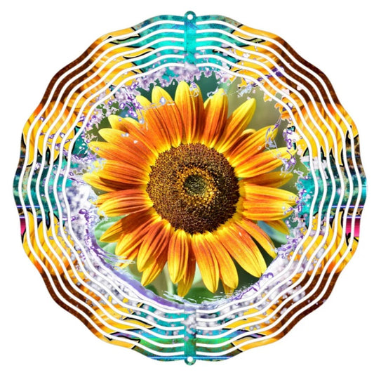 Wind Spinner 8" - Large Sunflower