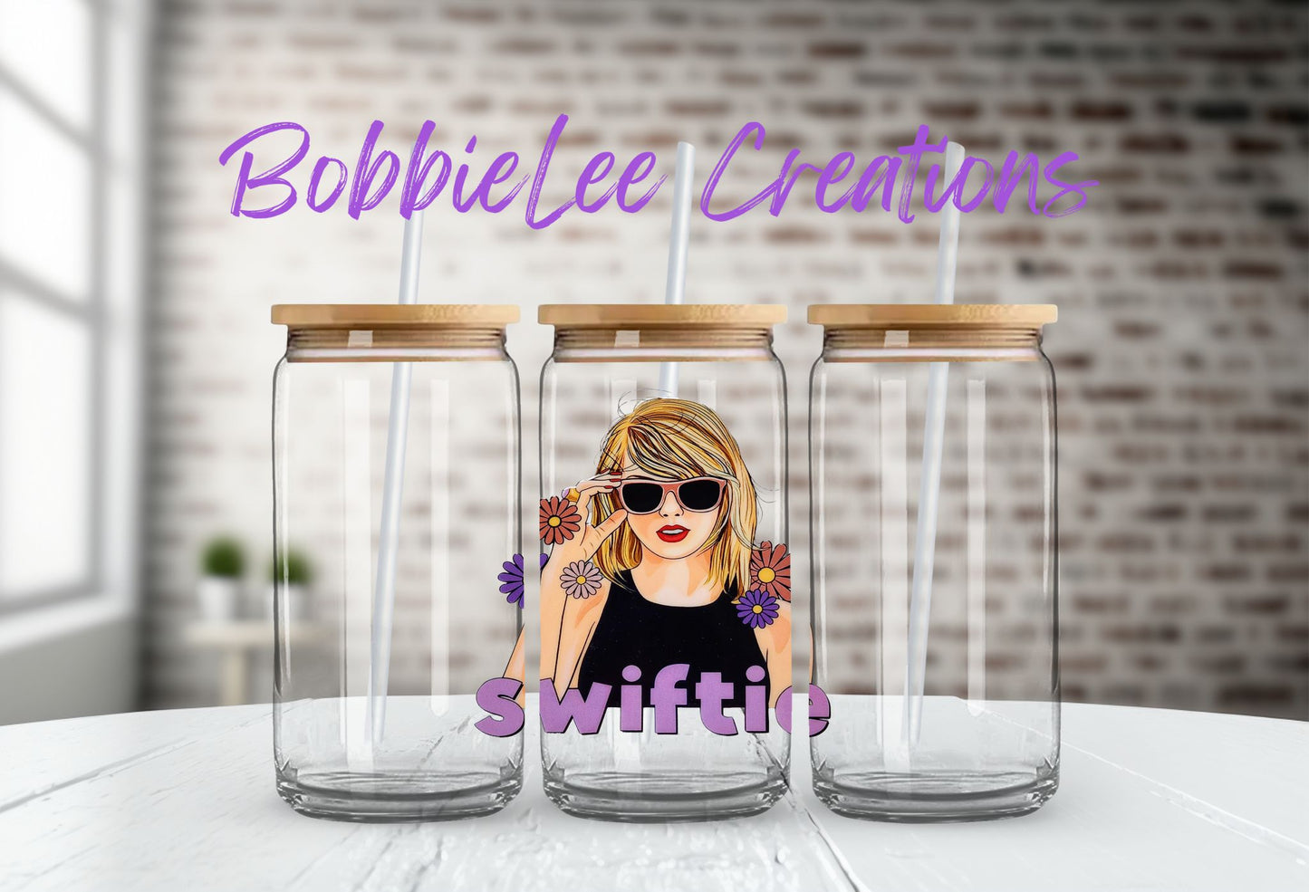 16oz Glass or Plastic Cup - Swiftie MC