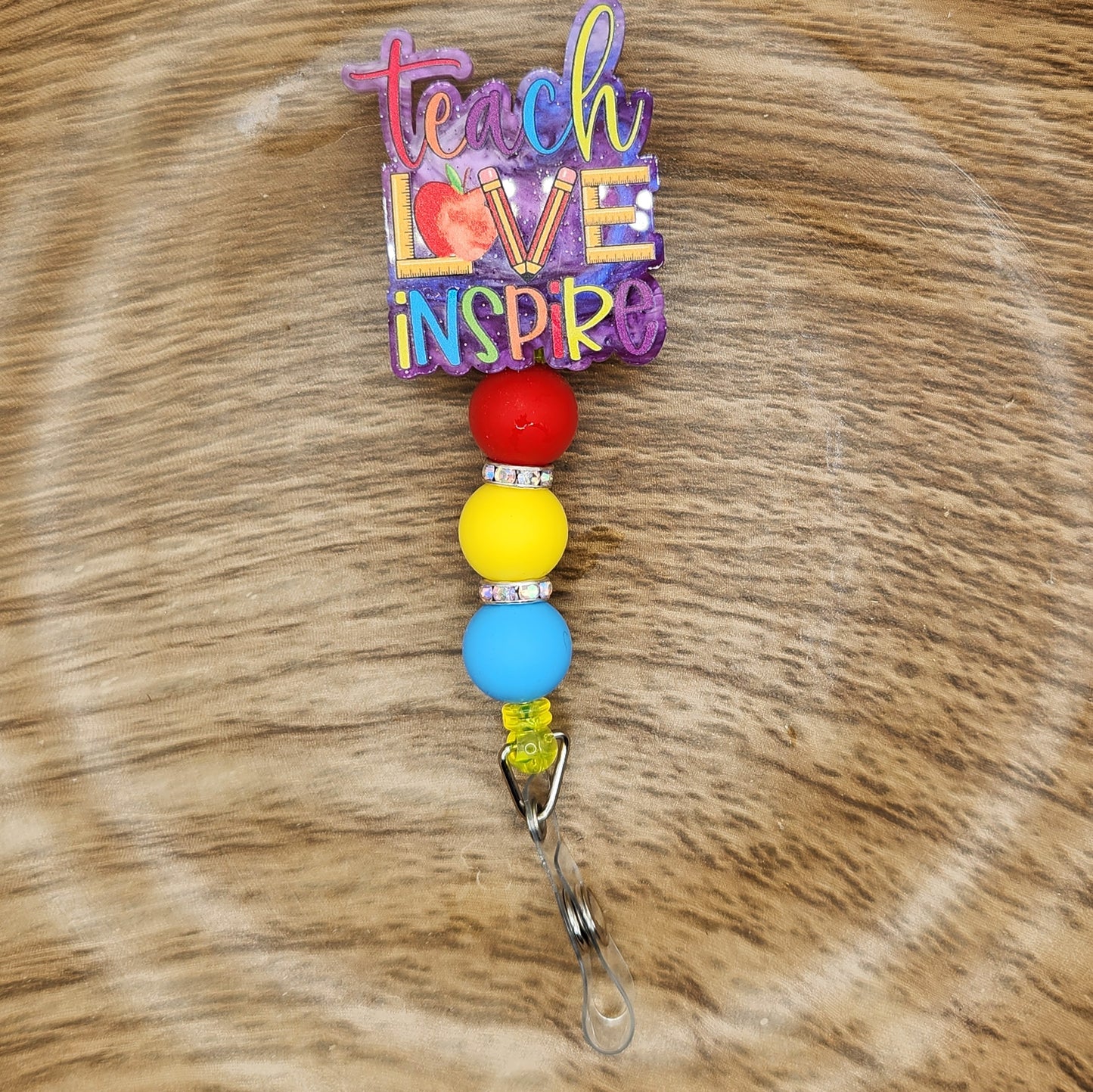 Badge Reel-Teach Love Inspire (Purple)