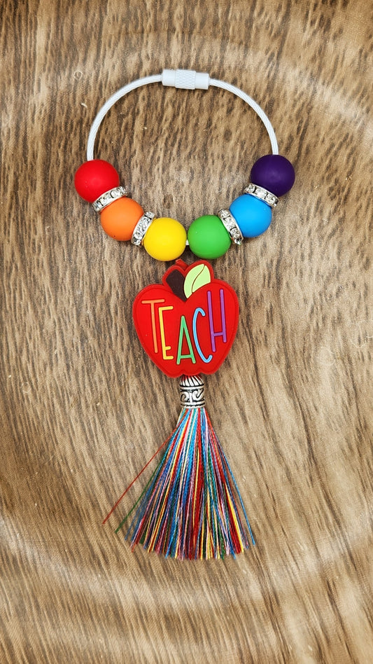 Bag Tag-Teach Rainbow Apple