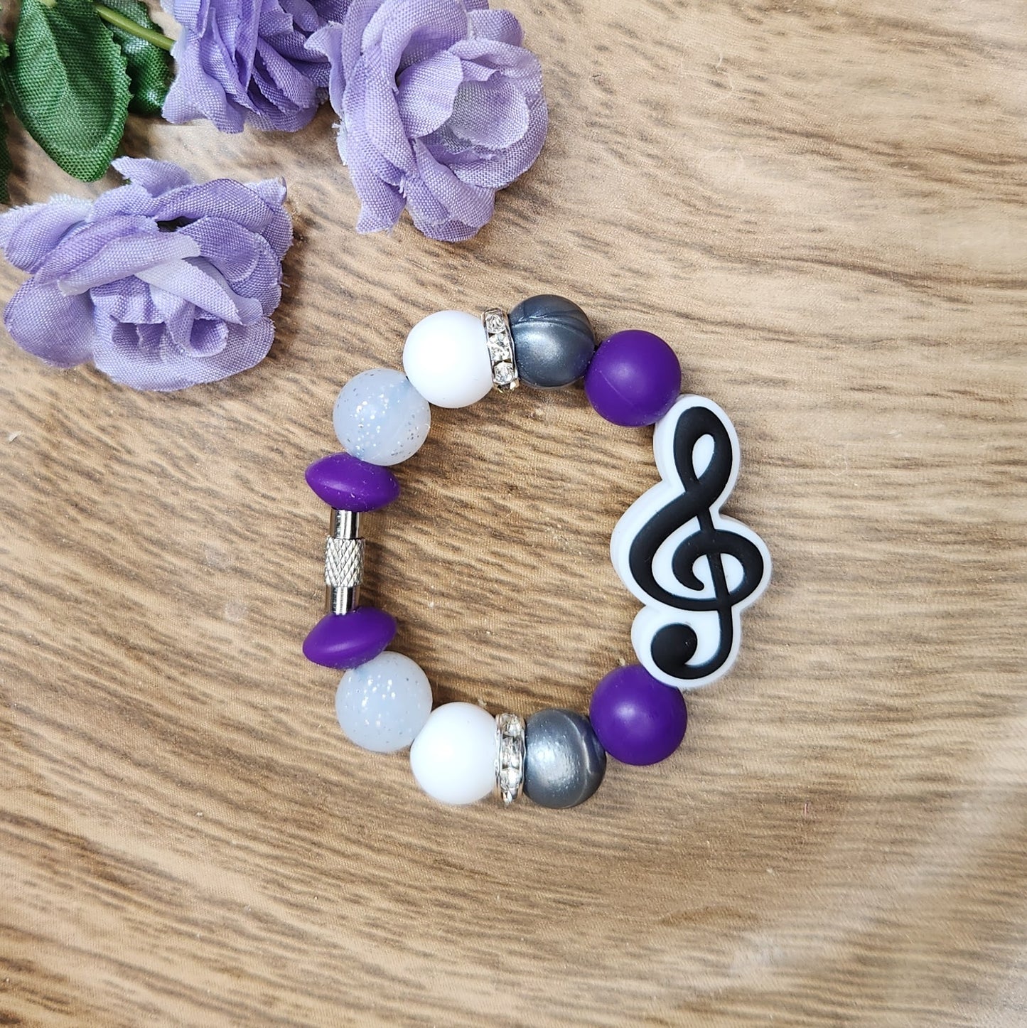 Cup Charm-Treble Clef (Purple)