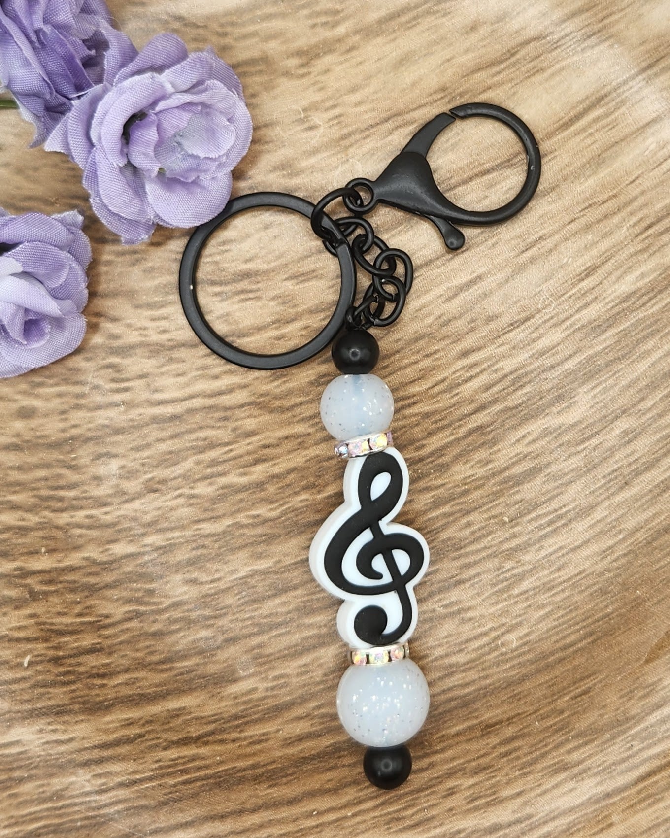 Keychain-Treble Clef (Silver)