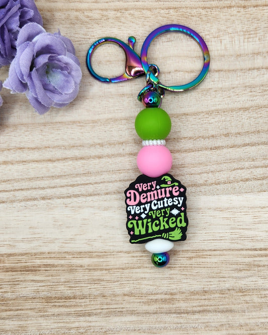 Keychain-Very Demure Very Cutesy Very Wicked