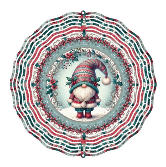 Wind Spinner 8" - Winter Gnome (Vintage)