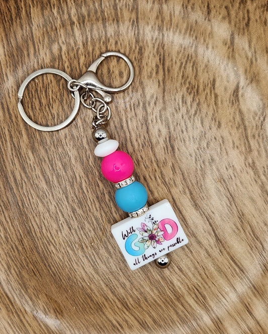 Keychain-With God All Things are Possible